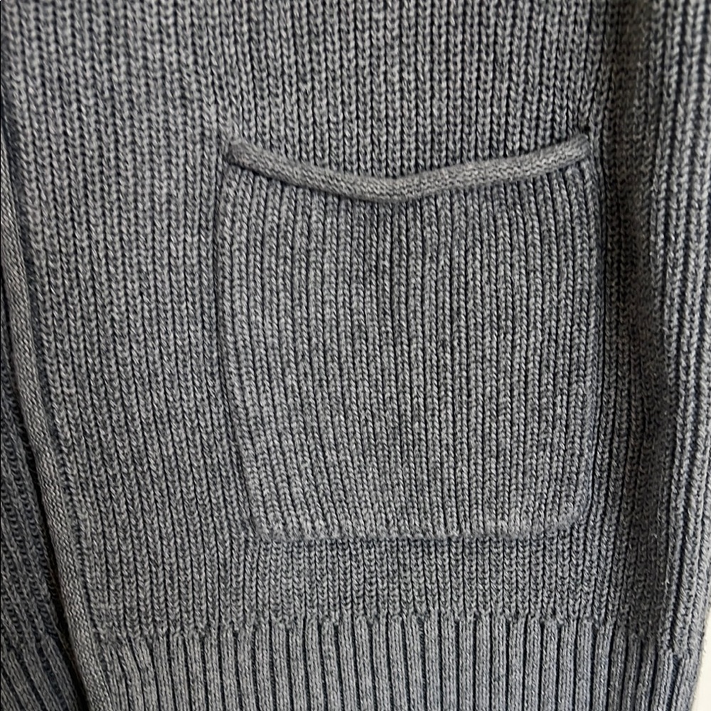 Gray Cardigan Sweater - Picture 3 of 4